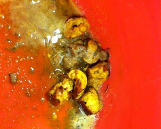 The sausages laced with poison.