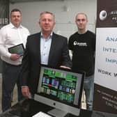 Paul Sweeney, Technical Manager, Tommy Conneely, Managing Director, and Dan Burke, Analysis Services Manager, at the launch of the Performance Solutions Course.