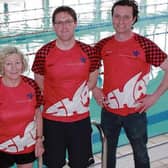 Shark Swimming Club coaches, from left: Noel Barrett, Lorraine Copley, Roisin Lally, Trevor Collins and Brendan Kelly.