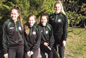 Athletes Lorraine Delaney, Shauna Tobin, Ciana Reidy and Laura Cunningham, who will be part of a 20-strong Craughwell AC girls team which will compete in the European Championships in 2019.