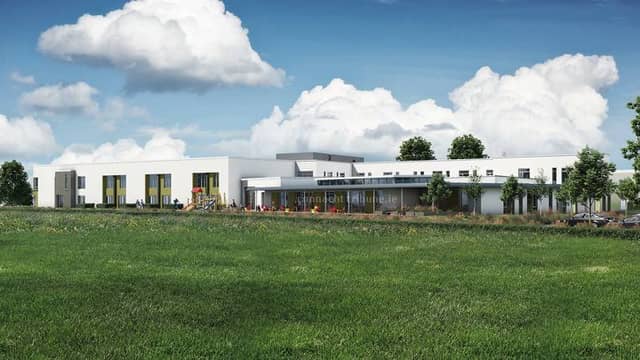 A computer-generated image of how the new Galway Hospice building will look.