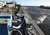 The aquadam in place at Spanish Arch