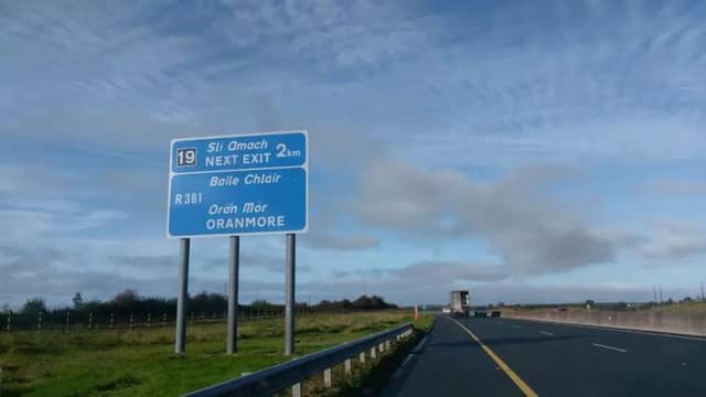 One of the problem road signs.