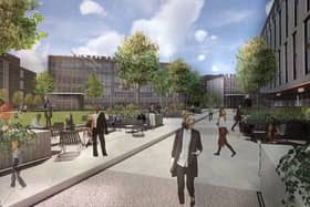 An architect's impression of the new Crown Square plans.