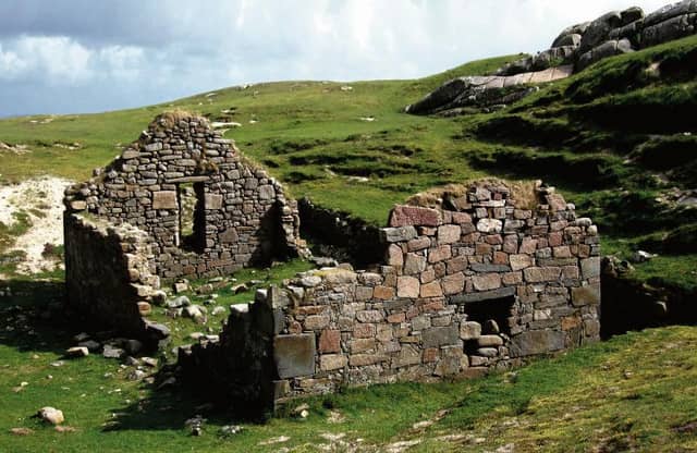 The ruins of the late medieval church known as Teampaill Feichin. This photograph was taken in 2007; the ruin has deteriorated greatly since then, and is need of urgent remedial works to prevent its complete collapse. (Photo: Heather Greer)
