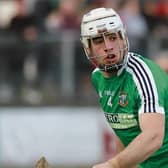 Liam Mellows defender Mark Hughes who picked off an invaluable point in their narrow 2017 County U21 A hurling semi-final replay win over Loughrea in Ballinderreen on Sunday.