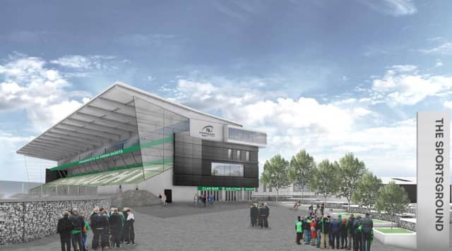 An artist's impression of the new Sportsground.