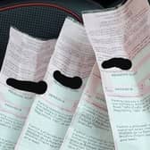 Some of the custoemrs' parking fines paid by Full Duck café owner Martin McDonnell.
