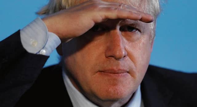 Boris Johnson...looking into the future.