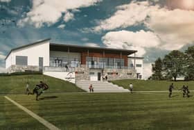 A computer-generated image of Galwegians RFC’s proposals for Oranswell (Image: Vincent Hannon Architects).