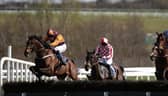 Galway jockey Liam Gilligan steers Veneziano Springs over the last on their way to winning the Adare Manor Opportunity Handicap Hurdle in Limerick last March.