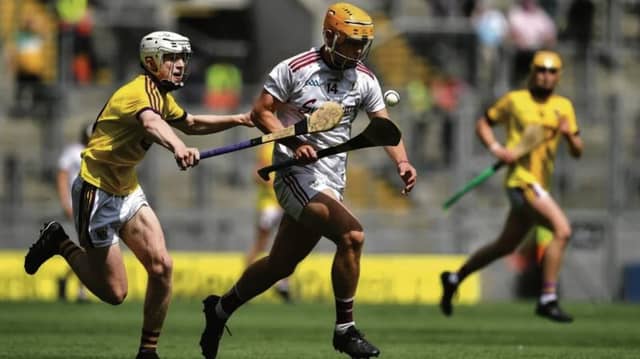 Galway minor Shane Morgan who could yet be cleared to play in the All-Ireland final despite being stretchered off at Croke Park last Sunday.