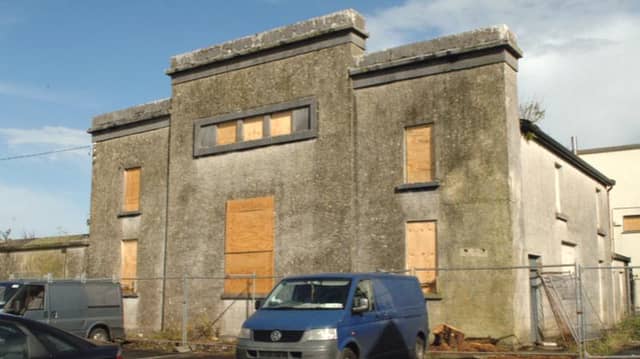 The old Tuam Courthouse in a dilapidated state. There is now no prospect of it being refurbished.