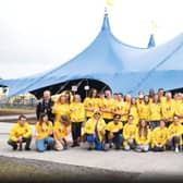 The volunteers who made it all possible ahead of the final gig of the Galway International Arts Festival.