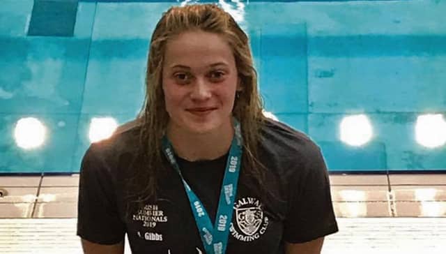 Alison Gibbs…double gold and silver medal winner.
