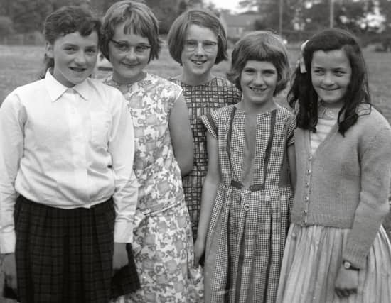 Prizewinners at the Athenry Sports on June 6, 1965. From left, Rita Cummins, Athenry; Breda Cahill, Derrydonnell; Frances Mulkerrins, Athenry; Mary Donohoe, Athenry; and Mary Monaghan.