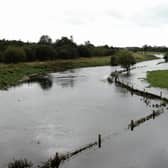 The Grange River bursts its banks near Ballinderry on the way from Corofin to Tuam after the recent heavy rains. Photo: Johnny Ryan photography.  