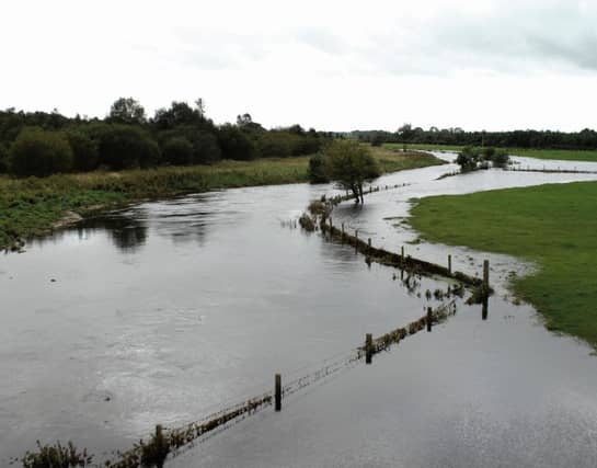The Grange River bursts its banks near Ballinderry on the way from Corofin to Tuam after the recent heavy rains. Photo: Johnny Ryan photography.