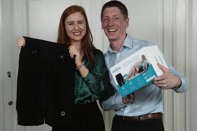 Therese Gillespie, Sales and Marketing Executive and Danny Forde, Global Project Manager, from Atlantic Therapeutics, finalists in the Irish Times Innovation Awards.
