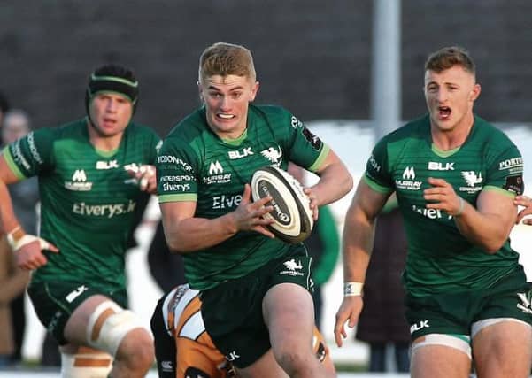 Connacht's Conor Fitzgerald who produced an impressive display in their European Champions Cup away defeat to Toulouse last Saturday.