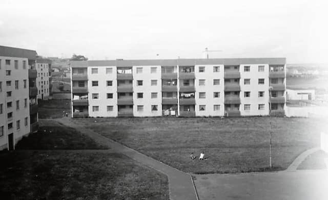 The Rahoon flats, which were built in 1972 and demolished in 1998, widely regarded as a failed social housing project.