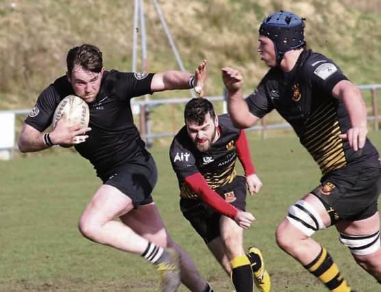 Connemara centre, David McDonagh, races through the Buccaneers cover.