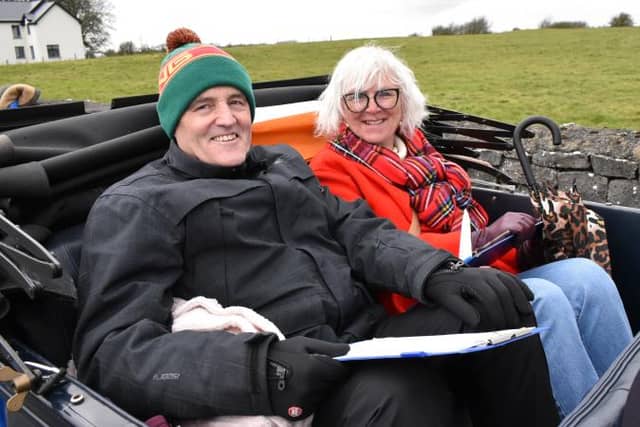 Abbeyknockmoy parade udges Ray Moore and Rosaleen Crowe O'Neill.