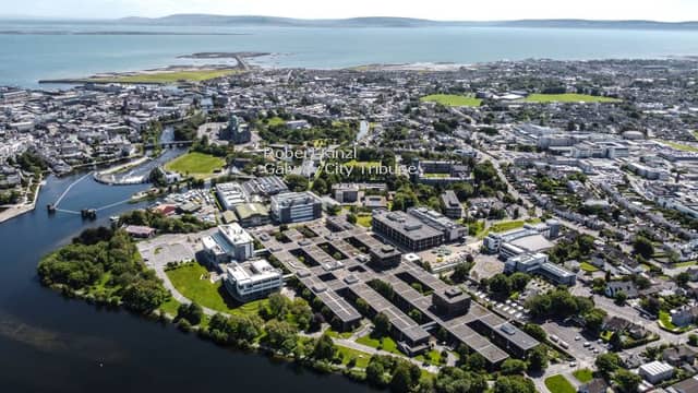 MAIN PHOTO
An aerial view of Galway City taken from the Corrib over NUI Galway. PHOTO: ROBERT KINZL.