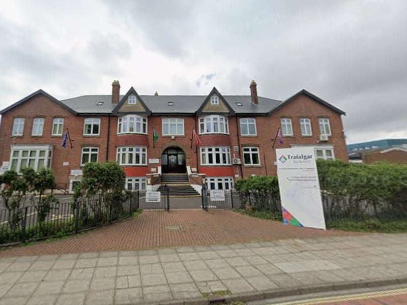 Trafalgar School, Portsmouth, saw 64.7% of pupils achieve a grade 4 or above in their English and maths GCSEs. 