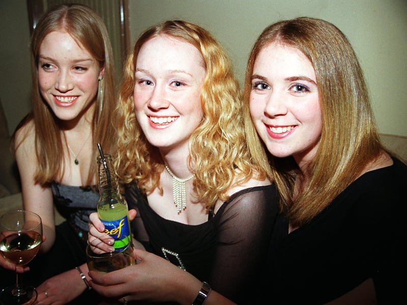 Kelly Jackson, Heather Rich and Amy Redcar at Kingdom Nightclub, Sheffield, in 2003