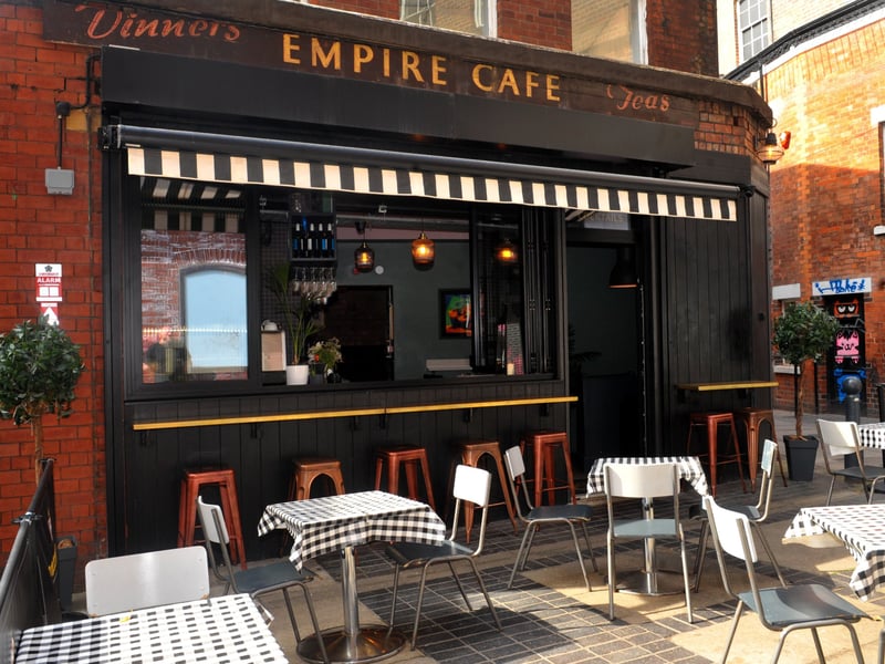 The Empire Cafe, located on Fish Street, was the ninth most booked restaurant last month. It boasts a 4.8 star rating based on 324 reviews. 📍Fish St, Leeds LS1 6DB