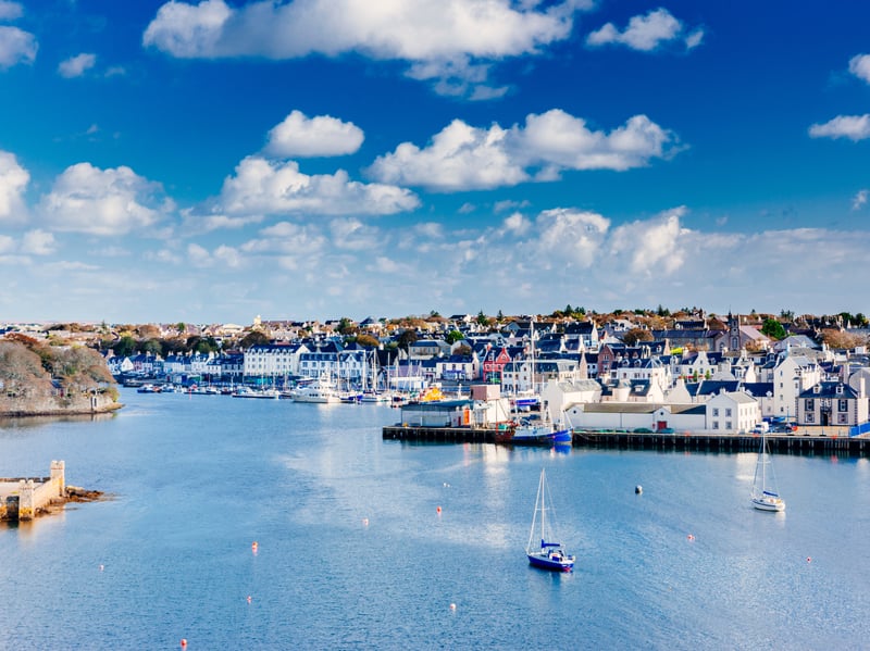 Comhairle nan Eilean Siar (the Western Isles), including Stornoway, has a population of 1,371 18-24-year-olds and 102 suitable job vacancies per 1,000 young people.