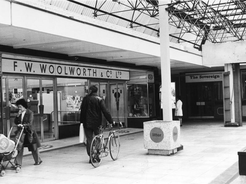 Woolworths at Seacroft Shopping Centre, Leeds, in July 1977