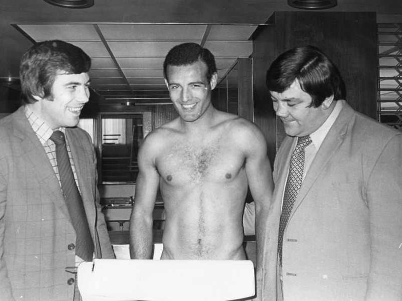Promoters Bill, left, and Ron Gray weigh in boxer Jackie Turpin ahead of a show at Wolverhampton Civic Hall in 1975. The photograph captures a glimpse of the preparations behind a night of boxing, with the official weigh-in an important part of proceedings before the fighters entered the ring. Do you remember watching boxing at the Civic Hall, or seeing Jackie Turpin in action?