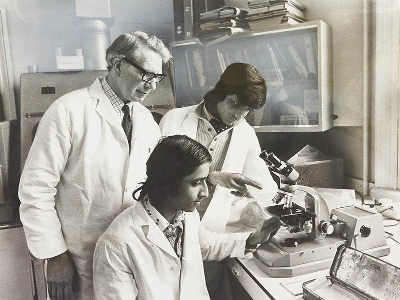 Students from Smethwick Hall Boys High School took part in a work experience programme at Hallam Hospital in February 1975, designed to give pupils an insight into the world of work. Buja Singh and Hitesh Patel are pictured examining a microscope under the watchful eye of Mr J S Taylor. It was a chance for the students to experience a working environment before leaving school. Do you remember doing work experience as a pupil, and where did you spend your placement?