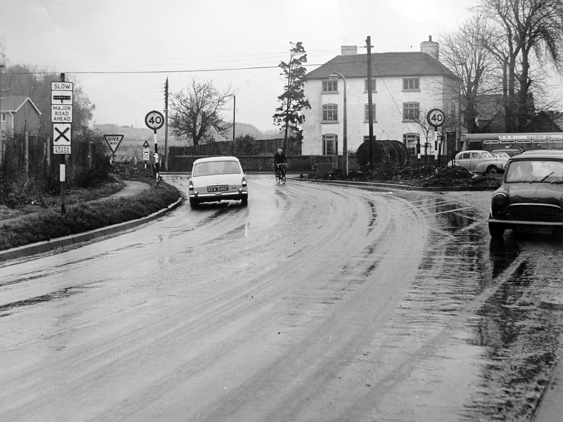 A glimpse of everyday life in Madeley in December 1967, as muddy roads met the changing landscape around Cuckoo Oak junction. The large building seen in the background has long since disappeared, making this a fascinating snapshot of a place that has evolved over the decades. Do you remember this view of Madeley, the buildings that once stood here, or the roads before the area was transformed?