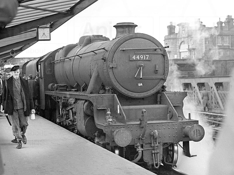 A piece of railway history at Shrewsbury station in March 1967 as Stanier 5MT Class No. 44917 stands ready after hauling the 15.31 service from Chester to Paddington. This was the last British Rail steam train scheduled to average more than 60mph, marking the end of an era as steam power was replaced by a new generation of trains. Do you remember the sight and sound of steam locomotives arriving at Shrewsbury station, or travelling behind one on journeys across the county?