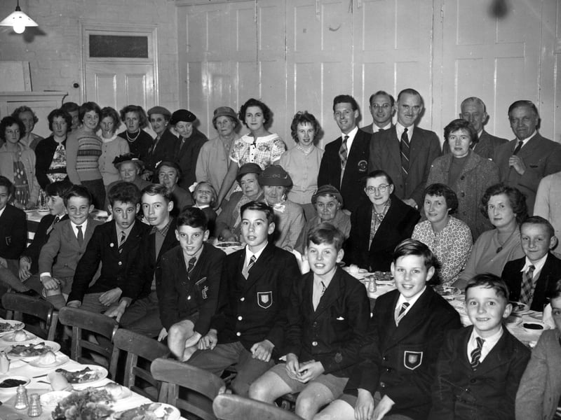 This group gathered for a harvest supper at Newport Congregational Chapel, with the photograph thought to date from the mid to late 1950s judging by the school uniform. Sadly, there is little information accompanying the picture, leaving plenty of questions about the people and occasion. Can you recognise anyone here, or remember harvest suppers at the chapel? Tell us what you know in the comments below.