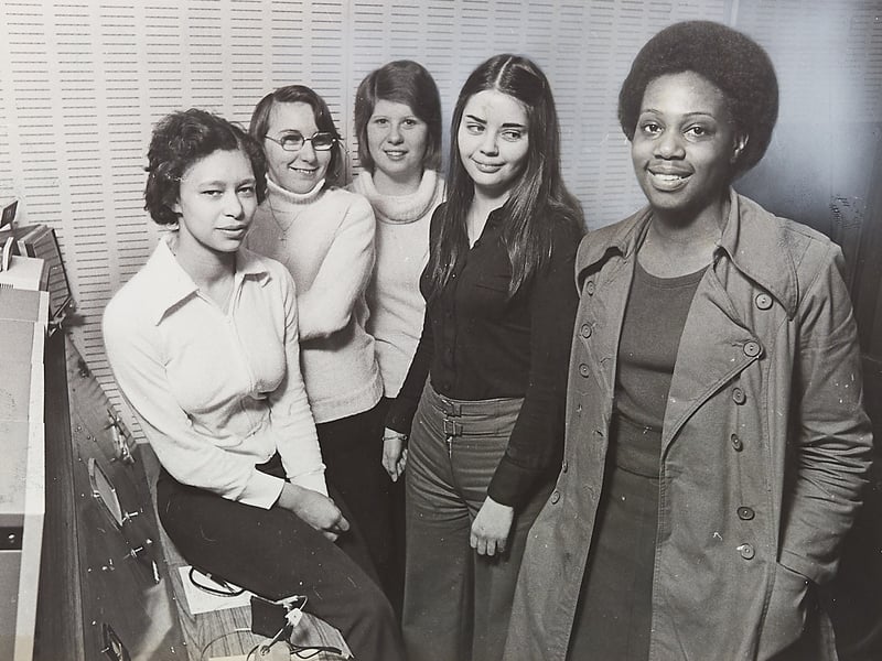 Students at West Bromwich College of Commerce and Technology made a film in March 1975 exploring the anxieties and problems faced by children in hospital. Pictured are Morene Ebank, left, Christine Hewitt, Sue Pass, Pat Westward and Jennifer Gordon, who were involved with hospitals across the area. The project offered an insight into the experiences of young patients at a time when hospital care was very different. Do you remember making films or taking part in college projects like this in the 1970s?
