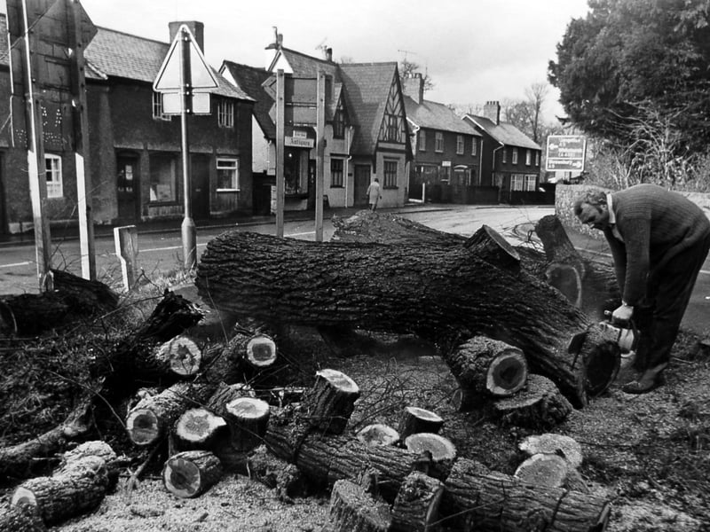 A familiar sight in Whittington disappeared in December 1972 when three elm trees, planted to mark the Battle of Waterloo in 1815, were felled to improve safety at a road junction. The decision came after concerns about accidents and the discovery that one of the trees had elm disease. Do you remember these trees, or the changes made to this junction over the years?