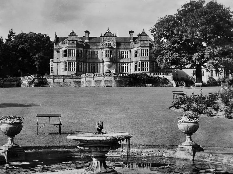 Stokesay Court, at Onibury near Ludlow, is pictured on October 2, 1962, when it was the private home of Sir Philip and Lady Magnus Allcroft. Described at the time as “a stately home that is a home”, the photograph offers a glimpse of the grand house as it was lived in more than 60 years ago. What do you imagine everyday life was like behind these doors? Do you remember Stokesay Court or the family who lived there?