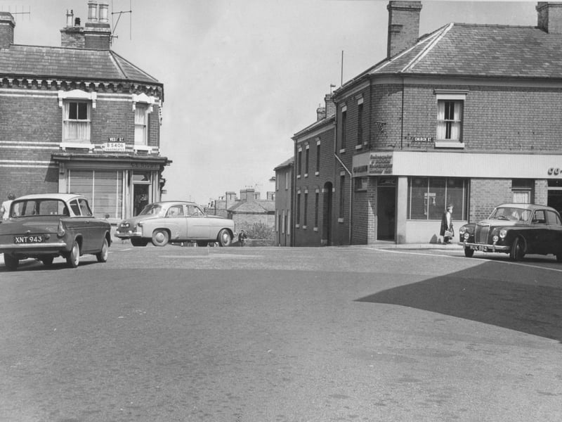 St George’s crossroads is pictured on July 18, 1962, with C E Rigby’s store on the left in West Street and the Co-operative store on the right in Church Street. The junction was regarded as an accident blackspot at the time, with traffic lights being discussed as a possible solution. Do you remember St George’s crossroads before the traffic lights were introduced?