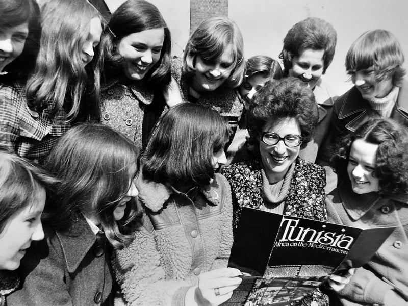 A brochure, a big adventure and plenty of excitement - this 1975 photograph captures Charlton School pupils before setting off for Tunisia. The group from Dothill, Wellington, were heading to Sousse for an eight-day school trip. Do you remember your own school adventures?