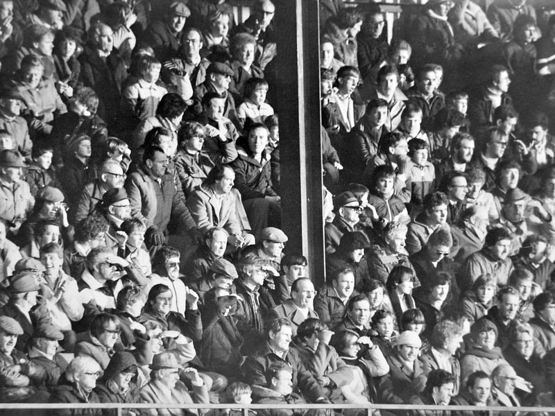 FA Cup excitement at Telford United. The new stand is packed with supporters as Telford United welcome Tranmere Rovers in the FA Cup on December 11, 1982. The match ended in a 1-1 draw before Telford lost the replay. Do you remember being at the Bucks’ famous cup games?