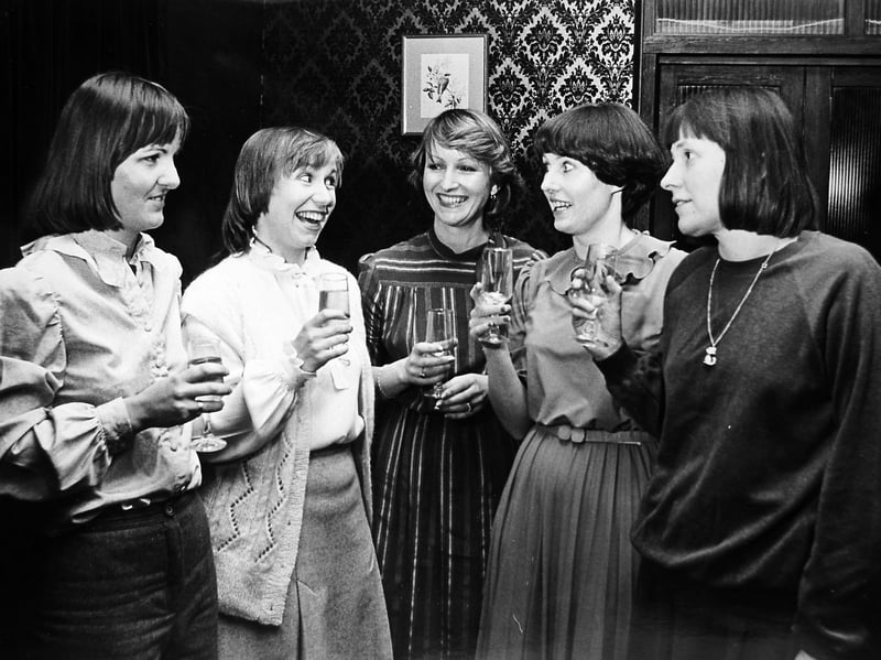 A night out for Hanwood Ladies’ Club. Members gather for their annual dinner at the Beauchamp Hotel in Shrewsbury on January 28, 1982. From left are Mrs Helen James, Mrs Lynne Rathmell, Mrs Carol Ewels, Mrs Helen Rogers and Mrs Chris Burton. Do you recognise anyone from this social gathering?