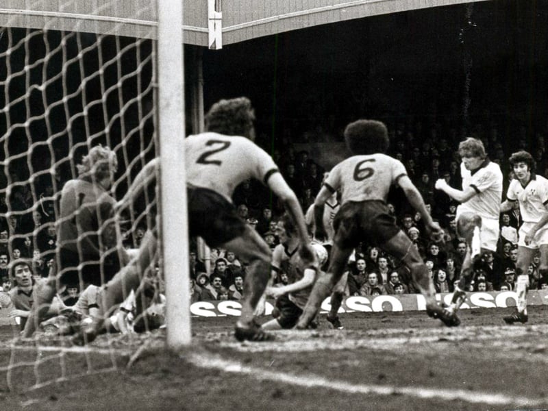 A packed penalty box watches on in March 1979 as Shrewsbury Town apply relentless pressure during their historic FA Cup quarter-final showdown with Wolverhampton Wanderers, holding their top-tier neighbours to a dramatic one-one draw before more than forty thousand spectators. Were you one of the thousands of Shrewsbury fans who made the trip down the road to Molineux for that tense quarter-final? What do you remember most about the unbelievable atmosphere and drama of that historic cup tie?