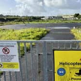 The helipad serving University Hospital Galway. 