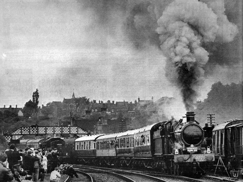 A majestic steam locomotive billows thick plumes of smoke as crowds of enthusiastic onlookers gather along the tracks to capture the historic moment on May 23, 1970. Reported by the Wolverhampton Chronicle on June 3, 1970, the celebratory event marked the official reopening of the Severn Valley Railway, which initially operated services running between Bridgnorth and Hampton Loade. Excited steam enthusiasts and local families thronged every available vantage point along the scenic line to welcome the triumphant return of classic rail travel. Do you remember attending the grand reopening of the Severn Valley Railway back in May 1970? Did you or your family take a ride on one of those early steam trips between Bridgnorth and Hampton Loade?