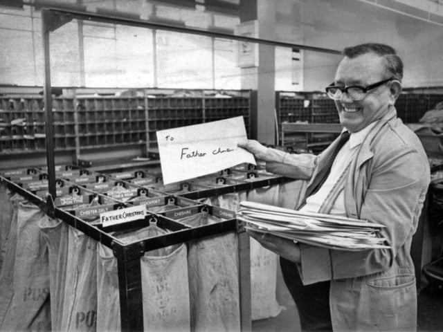 Sorter Gilbert Wood is pictured at Dudley Post Office on November 15, 1975, surrounded by letters from hopeful children addressed to Father Christmas. Every festive season, postal workers handled sacks of colourful envelopes filled with Christmas wishes, making it a familiar part of the run-up to the big day. Did you ever write a letter to Father Christmas, and what was at the top of your Christmas list?