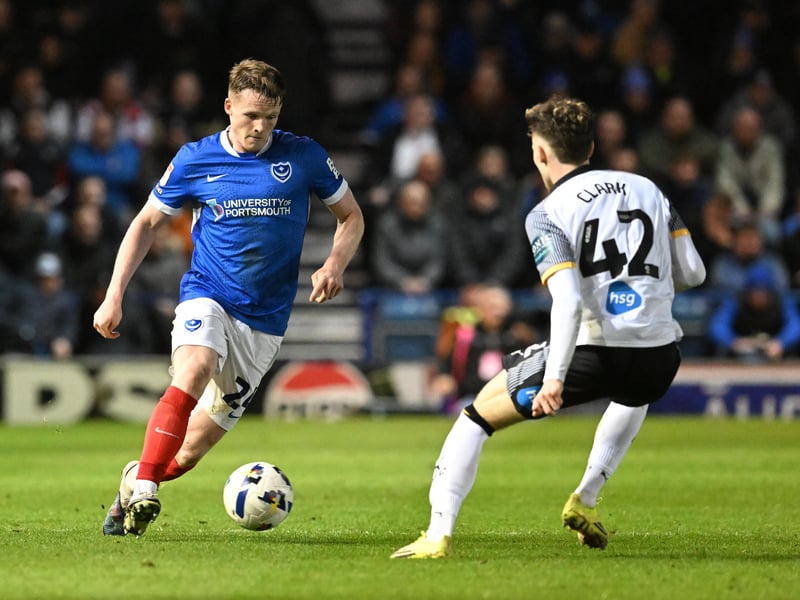 (40 games, 5 goals)
At the start of November, Devlin had made just one start in all competitions this season - on the right wing against Reading in the Carabao Cup. However, in the reshuffle following the 4-0 hammering at Birmingham, he lined up against Wrexham at right-back and a new star was born.
Having dallied with the right-back role previously, his subsequent displays demonstrated that is now absolutely his preferred and most effective position. Defensively hugely improved, while that natural attacking instinct, coupled with ridiculous energy levels and work-rate made his Pompey’s stand-out performer.
Won all 17 end-of-season awards and, having turned down a £2m bid from Wrexham in January, Pompey now face a battle to now keep him.